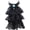 Black Lace, variant on Lace Jabot Necktie Ruffle Neckwear Collar