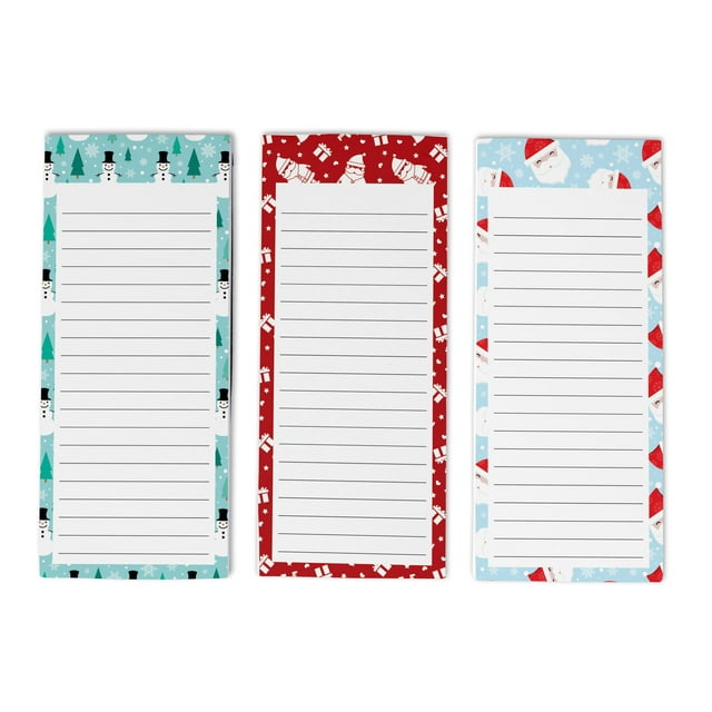 Inkdotpot Lot de 3 Blocs-Notes Magnétiques pour Réfrigérateur pour Liste de Choses à Faire - Blocs Mémo Magnétiques pour Réfrigérateur - (50 Feuilles Chacun) - mm