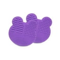 thumbnail image 1 of Makeup Brush Cleaning Mat - Silicone Brush Cleaning Pad - Portable Make Up Brush Cleaner - Cosmetic Brush Scrubber, Washing Tool with Big Suction Cups, 1 of 5