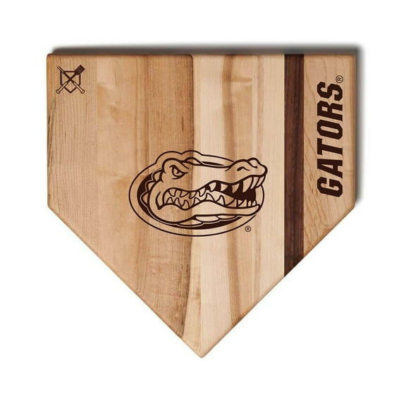 Baseball BBQ  Florida Gators 12" x 12" Home Plate Cutting Board