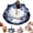 Blue Set, variant on Umbrella Shape Ceramic Tea Strainer, Blue and White Porcelain Loose Leaf Filter with Rotating Design, Elegant Peony Floral Kung Fu Tea Infuser with Tassel for Home Tea Brewing