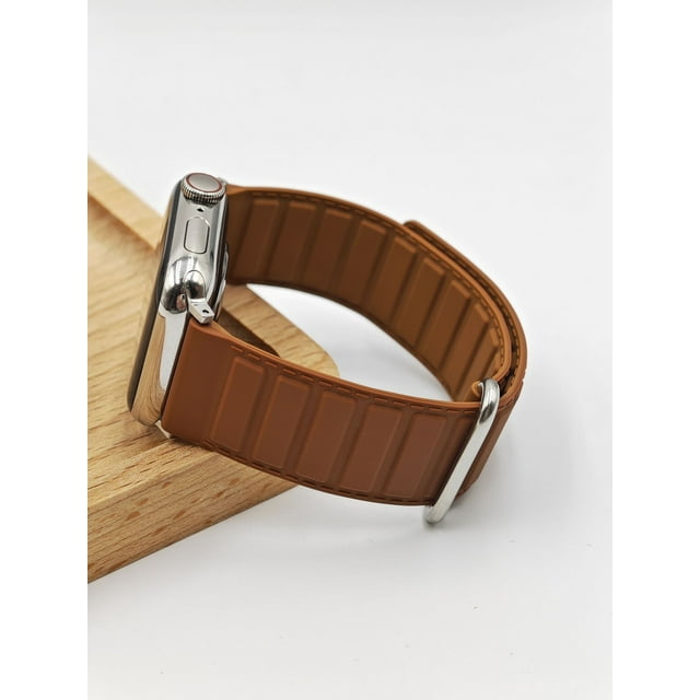 Adecuado para Apple 5678 Generation Fuerte correa de reloj magnética de silicona anti-hebilla Correa de reloj reemplazable Apple Watch se