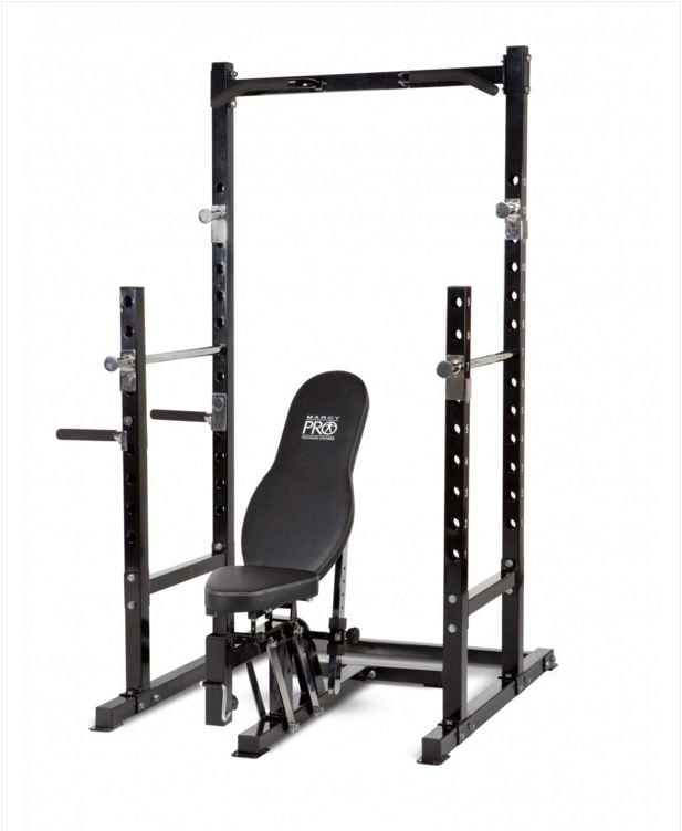 Marcy Pro Eight-Position Home Gym Platinum Power Rack and Bench | PM-3800 by Marcy Fitness
