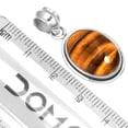 thumbnail image 2 of 925 Sterling Silver Pendant For Necklace For Women - Girls Brown Natural Tiger Eye Gemstone Silver Pendant June Birthstone Silver Pendant Engagement Gift For Women 925 Silver Gemstone Jewelry, 2 of 4