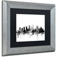 thumbnail image 2 of Trademark Fine Art "Columbus Ohio Skyline B&W" Canvas Art by Michael Tompsett, Black Matte, Silver Frame, 2 of 4