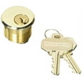thumbnail image 2 of Baldwin 8321003 1 in. Mortise Cylinder C Keyway, Lifetime Polished Brass, 2 of 2