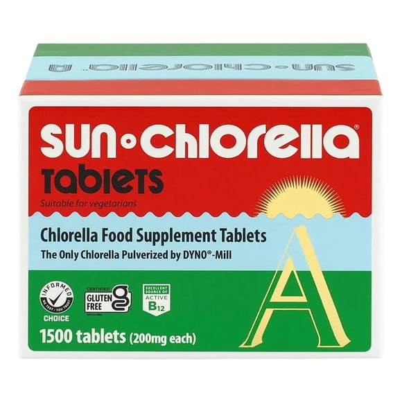 Sun Chlorella | Food Supplement Tablets (200mg) | 1500 Tabletas