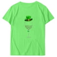 thumbnail image 4 of LSLJS Women's Casual Round Neck Short-sleeved Christmas Tree Printed T-shirt Top, 4 of 4