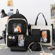 thumbnail image 5 of Mochila de cinco piezas para estudiantes de secundaria, mochila ligera para escuela primaria, mochila femenina de gran capacidad, mochila para libros de texto, 5 of 5