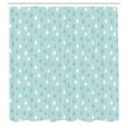 thumbnail image 3 of Ambesonne Blue Shower Curtain, Raindrops Cartoon, 69"Wx70"L, White and Blue, 3 of 5