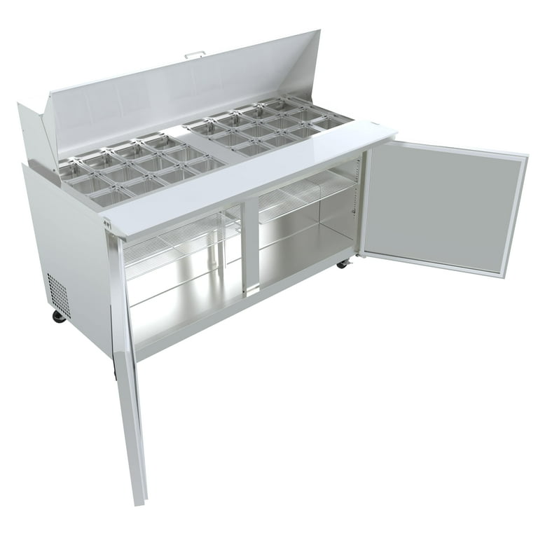 Koolmore 47 in. W 10 cu. ft. Refrigerated Food Prep Station Table