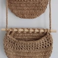 thumbnail image 4 of Oenbopo Hanging Fruit Basket, Handmade 3 Tier Woven Jute Wall Basket for Organizing,Hanging Produce Basket Fruit Vegetable Storage for Kitchen, Bedroom, 4 of 6
