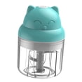 thumbnail image 2 of Picadora de Ajo USB Eléctrica Inalámbrica Picadora de Ajo Molinillo de Jengibre Recargable Portátil, 250ML, Azul Eigraketly HA003928-05B, 2 of 7