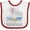 White and Red, variant on Inktastic My Great Grandma Loves Me to the Moon and Back Elephant Boys or Girls Baby Bib