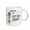 White, variant on 3drose, Cute Astronaut Blast Off Happy Third Birthday, 15oz Two-tone Red Mug
