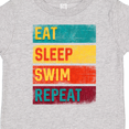 thumbnail image 4 of Inktastic Swimming Eat Sleep Swim Repeat Boys or Girls Toddler T-Shirt, 4 of 5