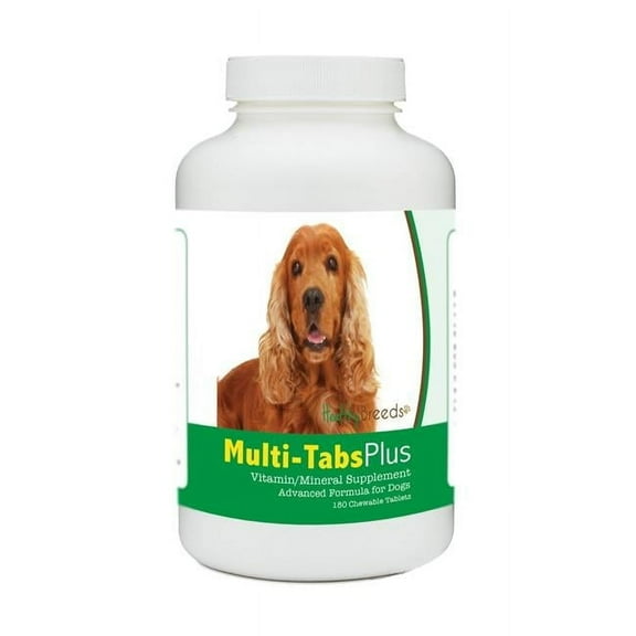 Healthy Breeds 840235140153 English Cocker Spaniel Multi-Tabs Plus Chewable Tablets - 180 Count