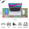 thumbnail image 5 of Long Mouse Pads for Desk,Pioneer Flower Floral Print Pattern Desk Mats on Top Of Desks, Desk Mouse Pad Extra Large with 3mm Non-Slip Base and Stitched Edge for Gaming,Office,Work,Home 31.5"x11.8", 5 of 6