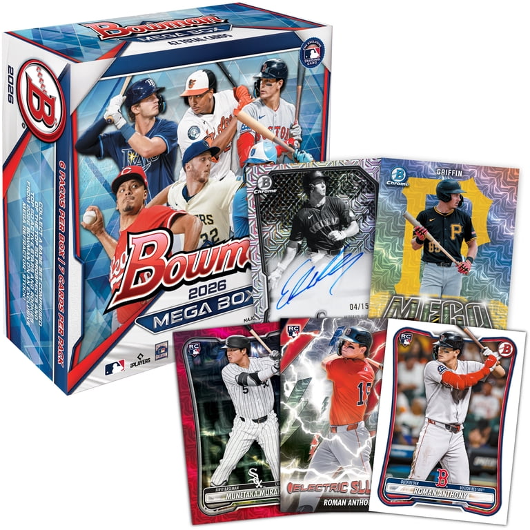 【新品未開封】2026 Bowman Baseball Mega 4箱セット Topps, Trading Cards, 2026 Bowman Baseball Mega Box - Walmart.com