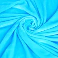 thumbnail image 3 of Gorgeous Home Linen 1-Piece Solid Fleece Small Throw Blanket, Travel, Super Lightweight, Aqua Marine, 3 of 5