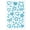 Blue, variant on 1 Sheet Gems Sticker, Selves Adhesive Jewel Sticker Gems Craft Decorative Sticker, Assorted Shape Rhinestones Sticker
