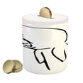 thumbnail image 1 of Humor Piggy Bank, Sad Guy Upset Crying Popular Rage Comic Generator Online Comedy Print, Ceramic Coin Bank Money Box for Cash Saving, 3.6" X 3.2", Black and White, by Ambesonne, 1 of 4