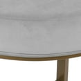thumbnail image 6 of HomePop Decorative Round Ottoman with Metal Base, Multiple Colors, 6 of 8