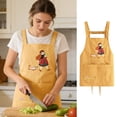 thumbnail image 1 of Apron Water- Oil-Proof Korean Style Breathable Comfortable Polyester Cooking Baking Cleaning Home Kitchen Workwear, 1 of 5