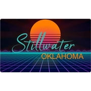 Stillwater Oklahoma 4 X 2.25-Inch Fridge Magnet Retro Neon Design