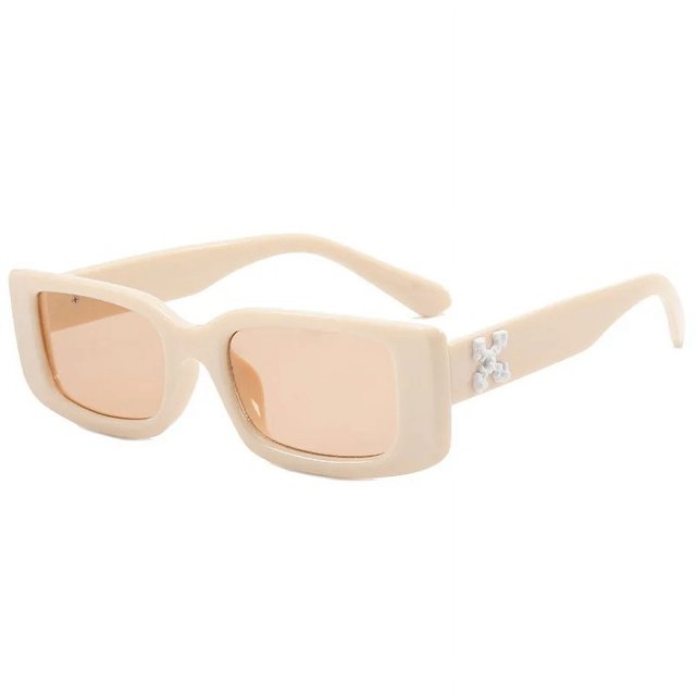 Gafas de sol pequeñas cuadradas y rectangulares para hombre y mujer, lentes de marca Retro, negras, de lujo, UV400
