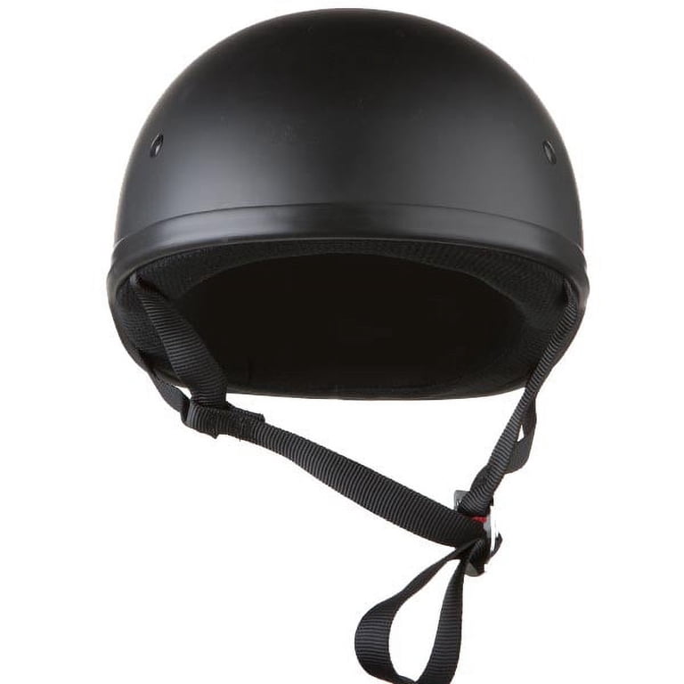 Skid Lid Flat Black Half Helmet XS - Walmart.com