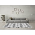 thumbnail image 3 of Ahgly Company Indoor Round Solid Gray Modern Area Rugs, 3' Round, 3 of 4