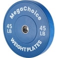 thumbnail image 1 of Rubber Bumper Weight Set - 2 Inch Barbell Plates for Home Gym Strength Training, 1 of 8