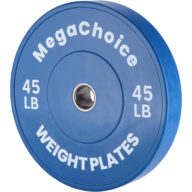 Rubber Bumper Weight Set - 2 Inch Barbell Plates for Home Gym Strength Training