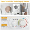 thumbnail image 5 of RovSun 110V White Stainless Steel Electric Tumble Dryer, 5 of 19