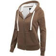 thumbnail image 3 of MixMatchy Women's Long Sleeve Zip Up Cozy Hoodie Jacket, 3 of 5
