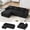Left Facing Chaise-Black, variant on Modular Sectional Sofa Couches L-Shape Couch 3 Seat Modular Sofa Memory Foam Sectional Couches for Living Room, Cloud Couch with Oversized Chaise (Grey Stripe, 94.5" Left Facing Chaise)