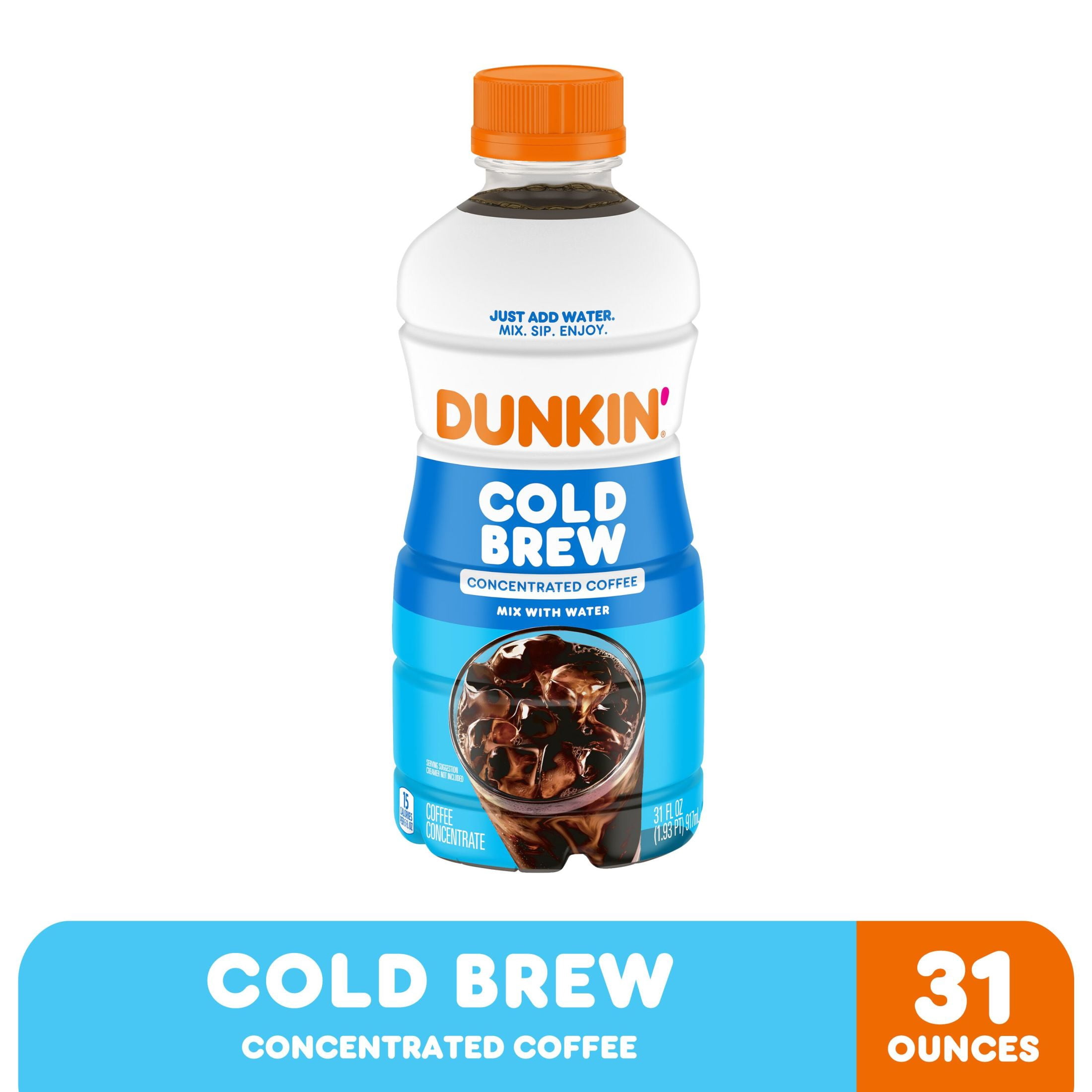 Dunkin’ Cold Brew Concentrated Coffee, 31 Fl oz Bottle