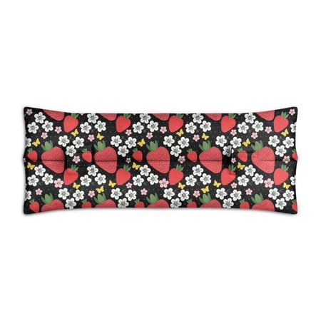 Painted Strawberry Seatbelt Pillow for Women - Soft Post-Surgery Mastectomy Heart Surgery Recovery Cushion - Berry-Themed Design