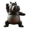 thumbnail image 4 of Lwlmwt Yoga Hippopotamus Figurine,3D Printed Resin Hippopotamus Figurine,Clumsy Yoga Master Hippo,for Desk Decor,Shelf Display,Funny Hippo Statue, 4 of 5