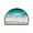 #4 Blue 16"x24", variant on Aoznliie Bathroom Rugs, Half Round Non Slip Absorbent Bath Mat, 24x16 inch Beach Wave Rug for Bathroom Floor