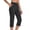 *1-Black, variant on Women's Straight Leg Capri Yoga Pants,High Waist Pull On Cropped Trousers For Women,Ladies Summer Butt Lift Workout Lounge Trousers with Pockets,Black,S-2XL