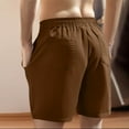 thumbnail image 4 of Mens Casual Shorts Elastic Waist Drawstring Summer Athletic Shorts with Pockets 2025, 4 of 7