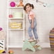 thumbnail image 2 of Rawiri B. toys – B. spaces Peek-A-Boost – Taburete de madera – Taburete de dos escalones para niños de 2 años en adelante (madera natural y color menta), 2 of 5