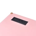 thumbnail image 5 of Hassch Modern Small Writing Desk Computer Table with Built-in USB Port & Plug Gold Frame Dressing Table, Pink, 5 of 6