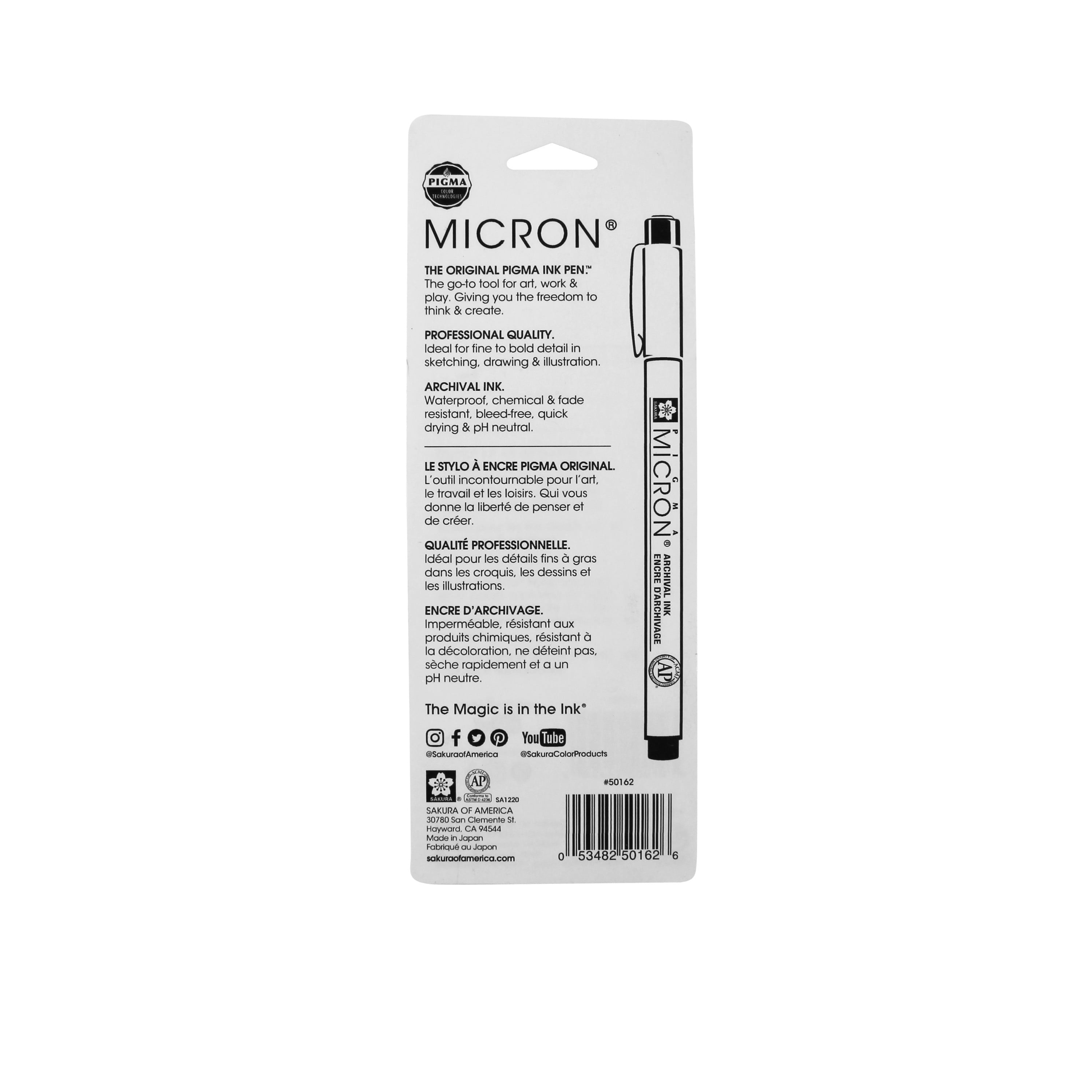 Sakura Micron 6 Set Fineliner Pens – NotebookTherapy