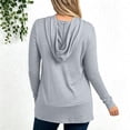 thumbnail image 2 of WAGUTH Women's Maternity Nursing Hoodies Long Sleeve Side Split Breastfeeding Sweatshirt Soft Casual Tunic Tops for Pregnancy Daily Wear,Gray,M, 2 of 7