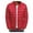 Red, variant on IYTR Mens Winter Jacket Solid Color Comfy Keep Warm Down Jacket with Pocket Long Sleeve Jacket Zipper Stand-Up Collar Black L