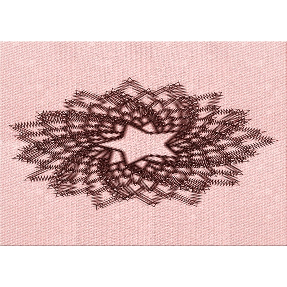 Ahgly Company Indoor Rectangle Patterned IndianRed Area Rugs, 2' x 5'