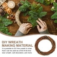 thumbnail image 3 of SEWOART Decorative Wreaths For Indoors Wreath Wicker Plastic Rod Home Decoration Festivals 1Set, 3 of 5